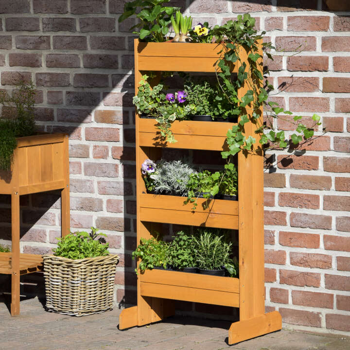 dobar Vertikalbeet mit 4 Pflanzkästen